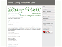 Tablet Screenshot of livingwelldowneast.com